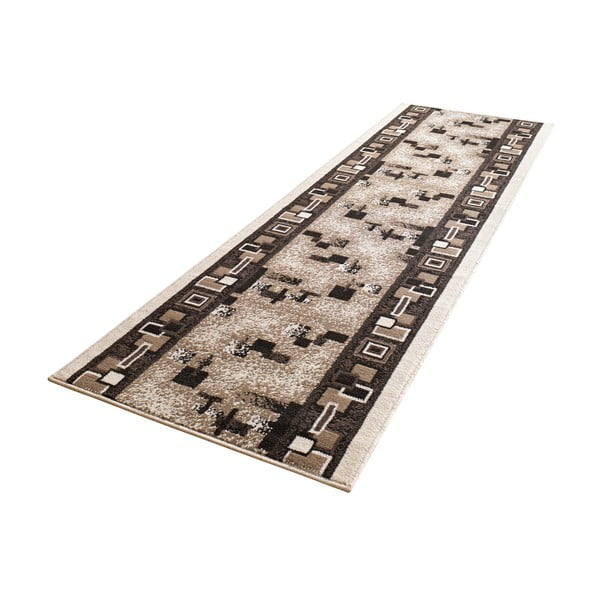 Brązowy dywan chodnikowy 80x250 cm Cube – Hanse Home-image-2