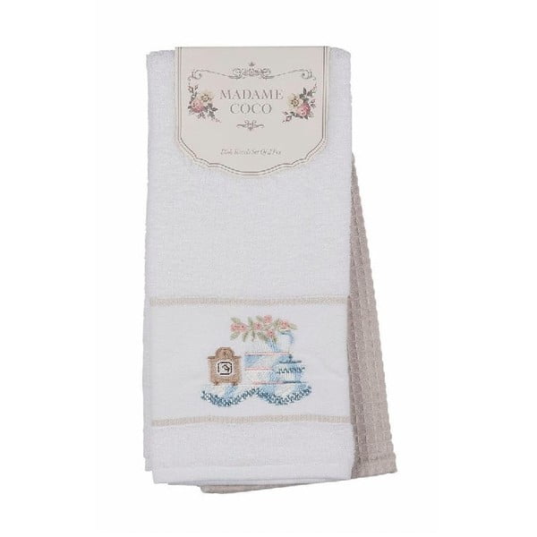 Zestaw 2 ręczników bawełnianych Madame Coco Poshy, 40x60 cm