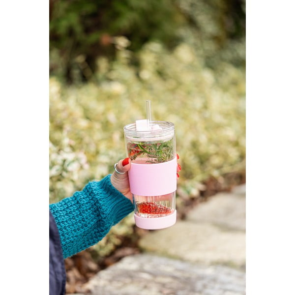 Różowy kubek termiczny 600 ml Fuori – Vialli Design-image-4