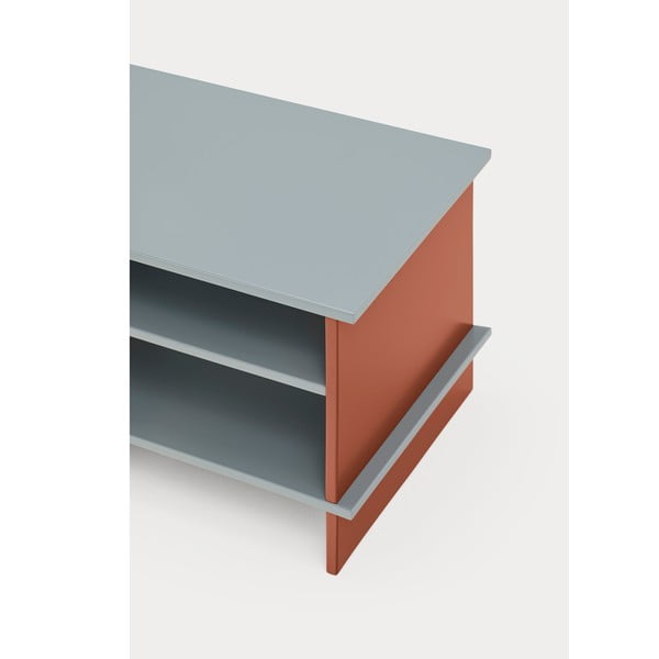 Ceglasto-szara szafka nocna z półką Inari – Teulat-image-4