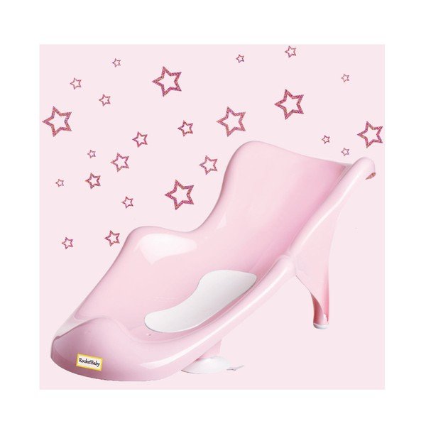 Różowy fotelik do wanienki 48x24 cm – Rocket Baby-image-2
