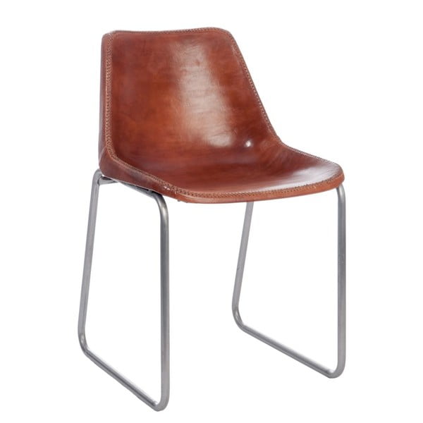 Krzesło Leather Camel, 44x49x78 cm