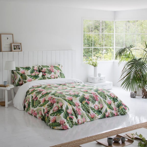 Bawełniana poszwa na kołdrę Marghett Protea, 220x220 cm-image-3