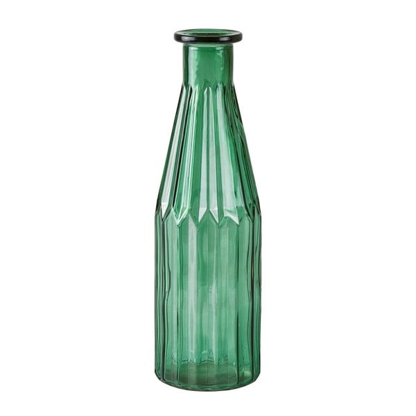 Zielony wazon szklany KJ Collection Bottle, ⌀ 7,5 cm