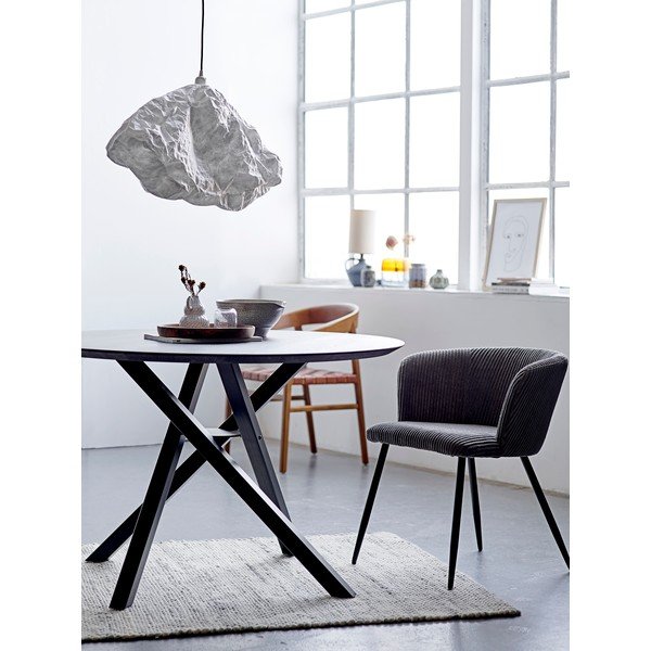 Szaro-biała kamionkowa miska do serwowania Bloomingville Thea, ø 24,5 cm-image-4