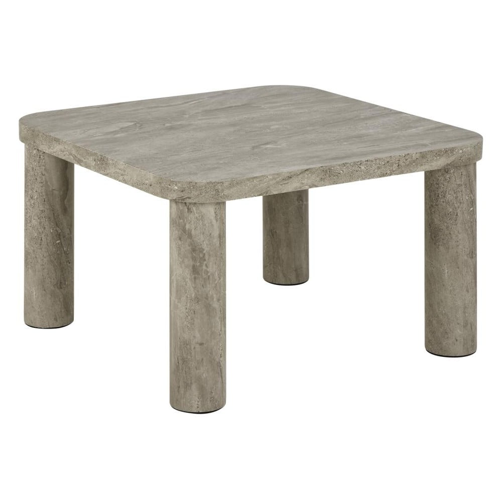 Jasnoszary stolik w dekorze marmuru 60x60 cm Solano – Actona