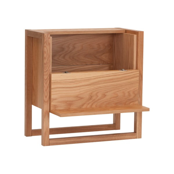 Barek z drewna dębowego w naturalnym kolorze 59x60 cm Woodman NewEst-image-2