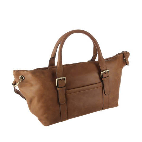 Damska torebka skórzana Poppy Vintage Treacle-image-4