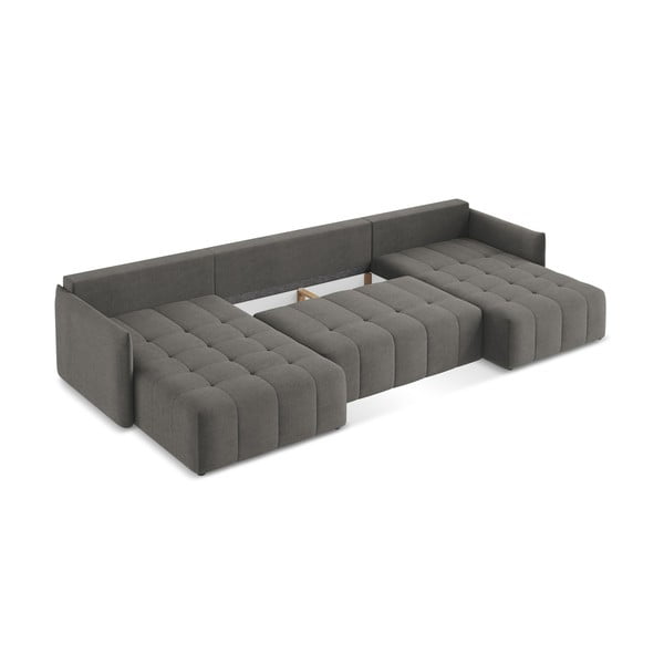 Ciemnoszary rozkładany/ze schowkiem narożnik (w kształcie litery U) Moku – Makamii-image-3