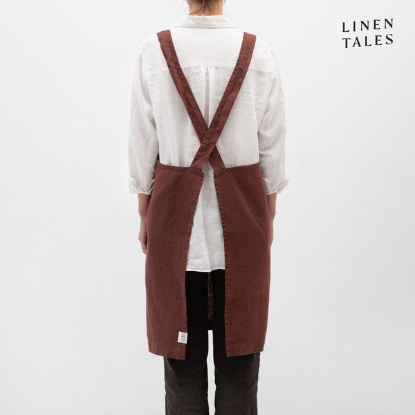 Lniany fartuch Chocolate – Linen Tales-image-1