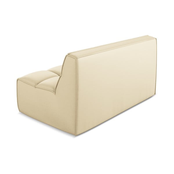 Kremowy moduł sofy z imitacji skóry Kalai – Makamii-image-3
