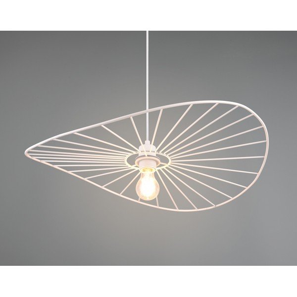 Biała lampa wisząca ø 60 cm Chapeau – Reality-image-4