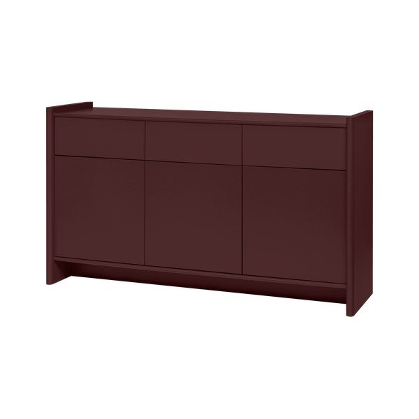 Bordowa komoda 160x91x46 cm Rali – noo.ma