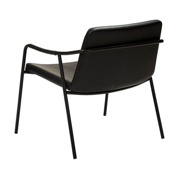 Czarny fotel z imitacji skóry DAN-FORM Denmark Boto-image-4