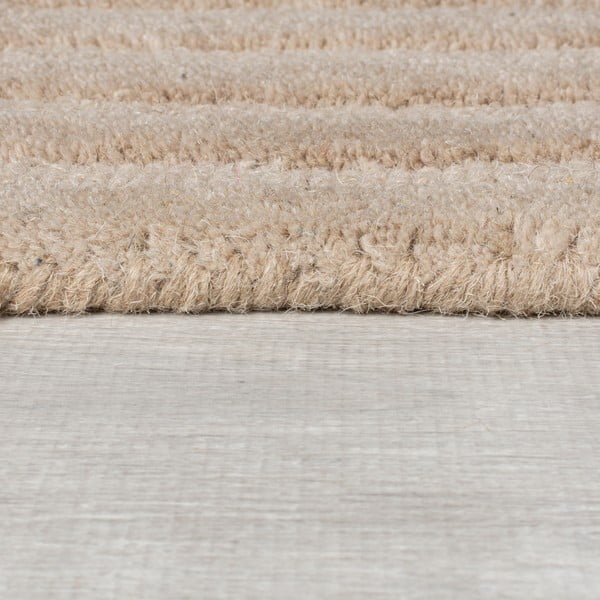 Beżowy wełniany dywan tkany ręcznie 200x290 cm Zen Rectangles – Flair Rugs-image-4