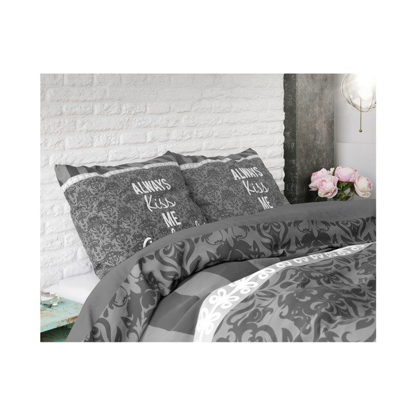 Pościel bawełniana Dreamhouse Kiss Your Love, 240x200 cm-image-1