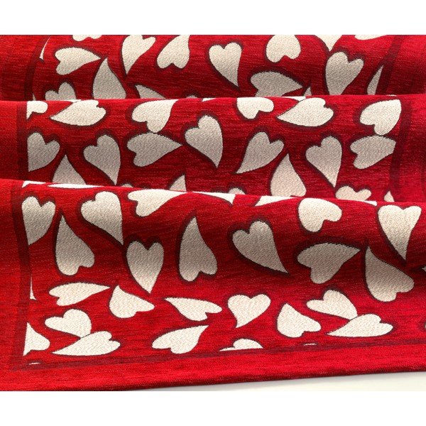 Wytrzymały chodnik kuchenny Webtapetti Corazon Rosso, 55x140 cm-image-1