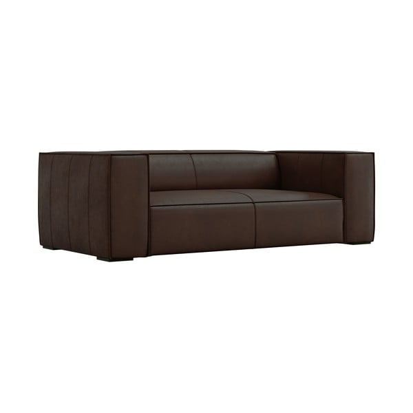 Ciemnobrązowa skórzana sofa 212 cm Madame – Windsor & Co Sofas-image-2