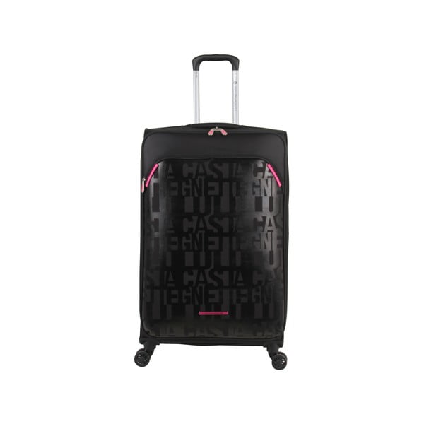 Czarna walizka z 4 kółkami Lulucastagnette Calle, 71 l