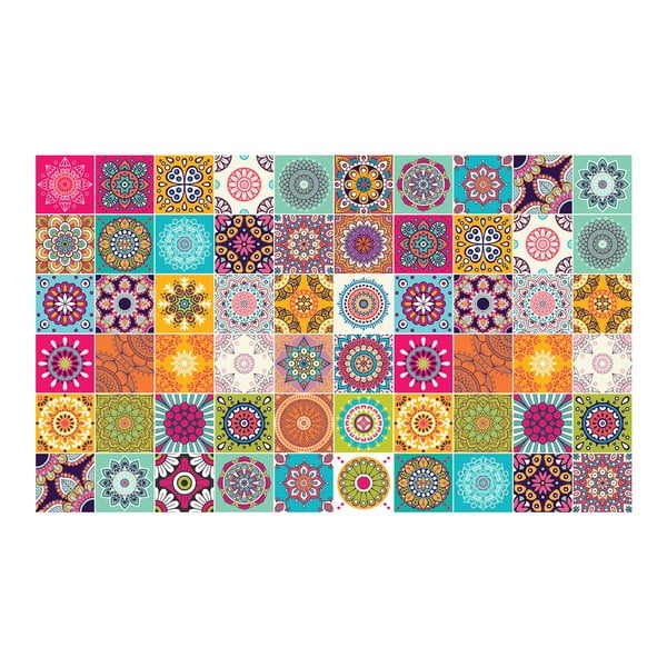 Zestaw 60 samoprzylepnych naklejek dziecięcych Ambiance Tiles Vintage, 10x10 cm-image-2