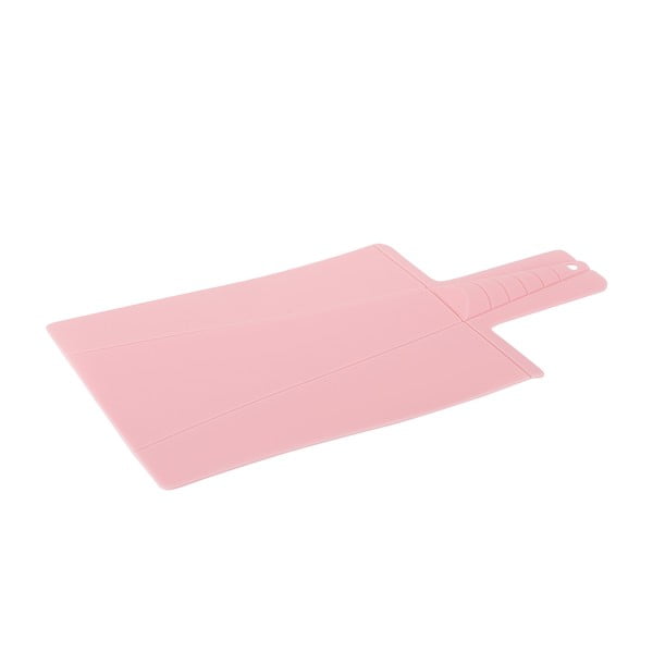 Różowa silikonowa deska do krojenia Tantitoni Chopity Chop, 38,5x21,5 cm