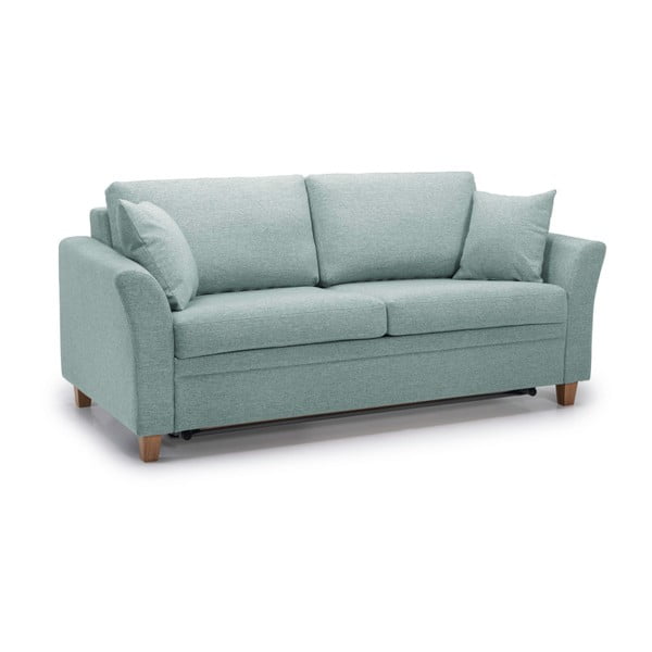 Miętowa rozkładana sofa Scandic Sonia-image-2