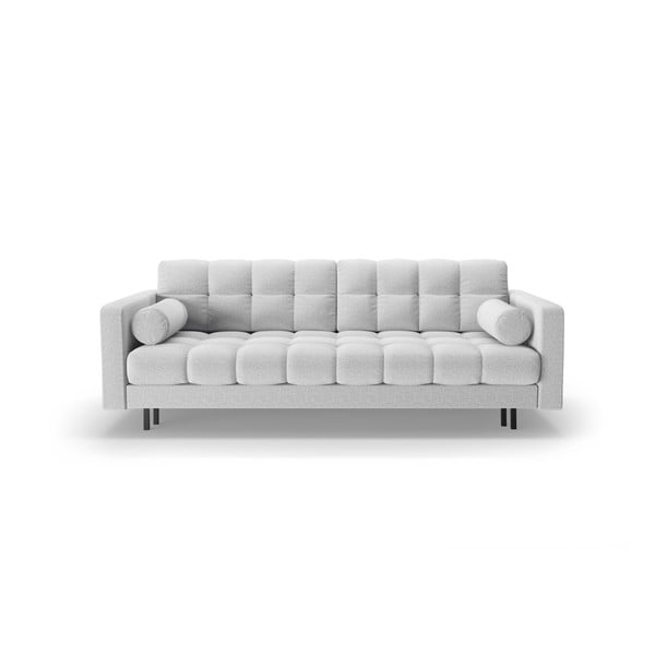 Jasnoszara rozkładana sofa ze schowkiem 222 cm Bali – Cosmopolitan Design