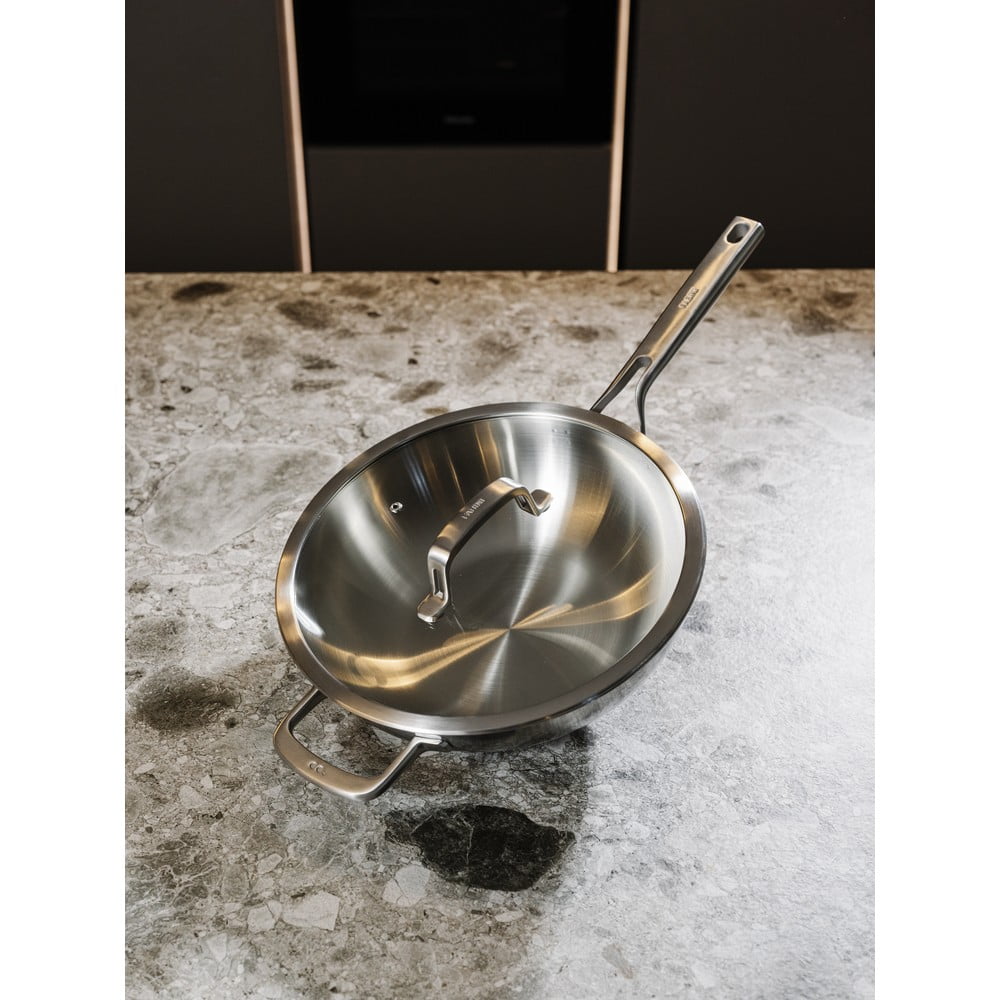 Patelnia wok ze stali nierdzewnej z pokrywką ø 30 cm Chili Ta – FABINI (zdjęcie 5)