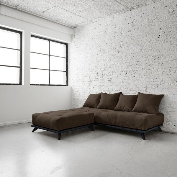 Sofa Senza Black/Choco Brown-image-3