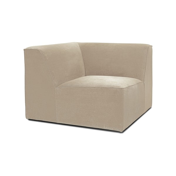 Beżowy narożny moduł sztruksowej sofy Scandic Sting-image-2