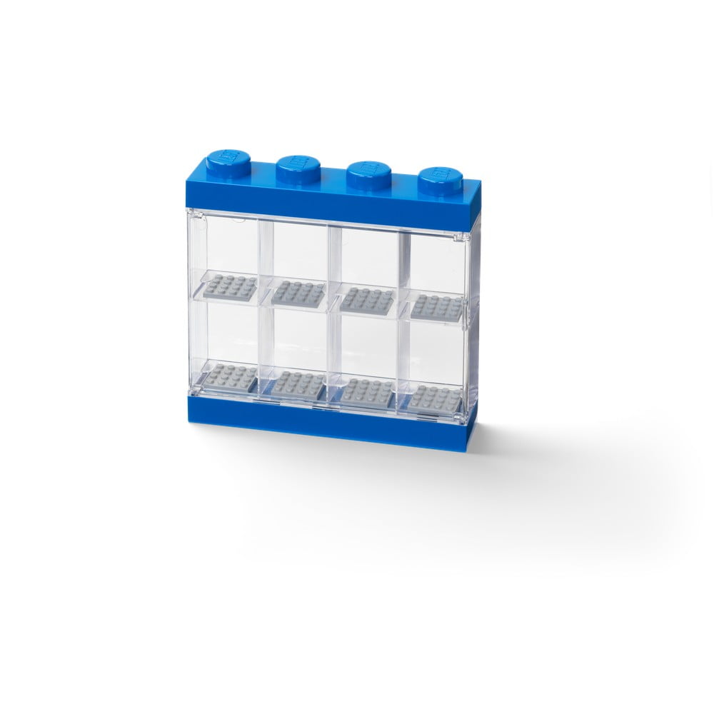Niebieski pojemnik kolekcjonerski na 8 mini figurek LEGO®