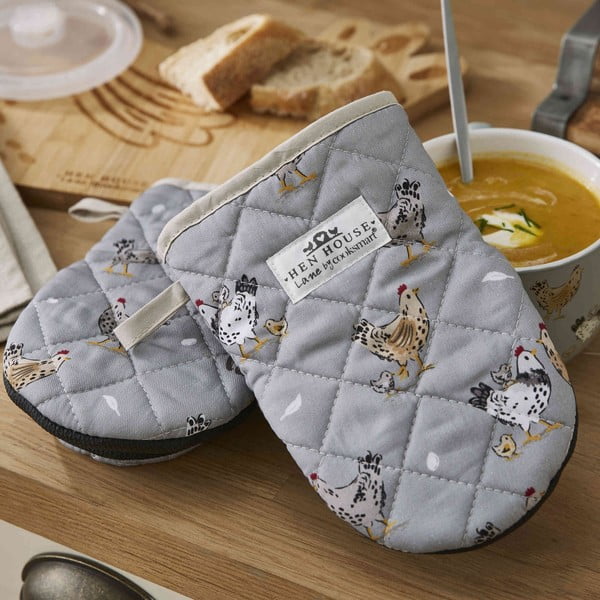 Bawełniana rękawice kuchenne zestaw 2 szt. Hen House – Cooksmart ®-image-4