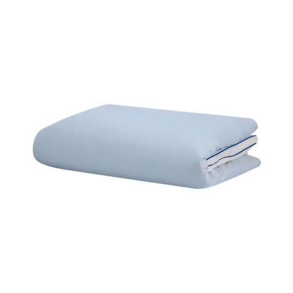 Jasnoniebieska poszwa na kołdrę jednoosobowa z satyny bawełnianej 140x200 cm Oba – noo.ma