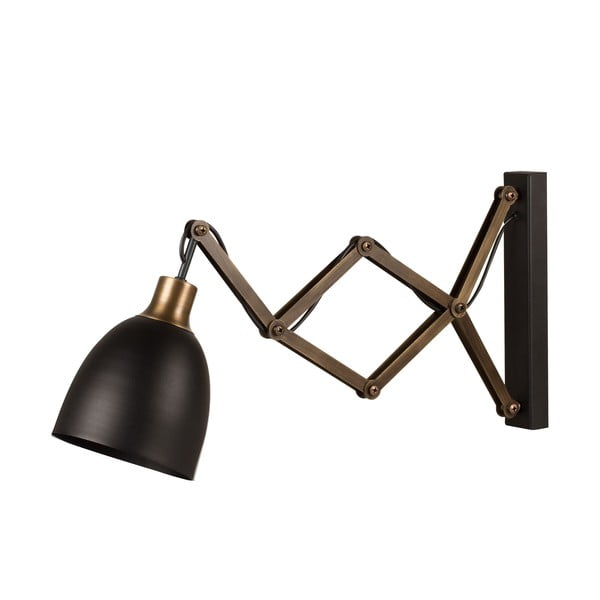 Czarny/w kolorze brązu kinkiet ø 16 cm Pulia – Opviq lights-image-3