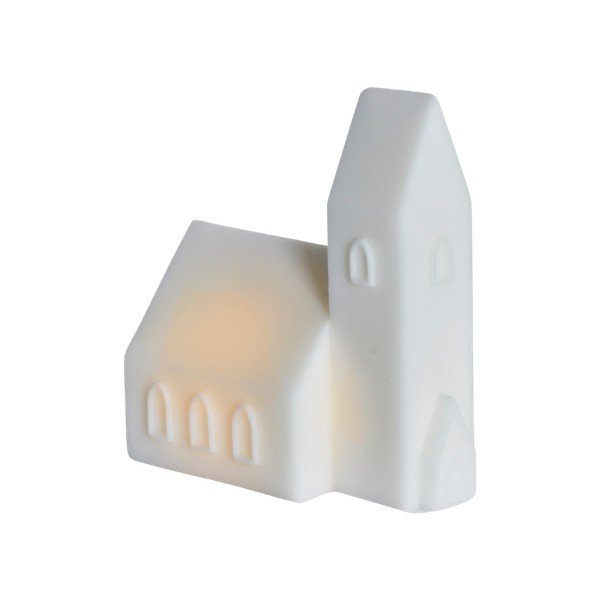 Biała dekoracja świetlna na baterie Copenhagen City Church – Sirius