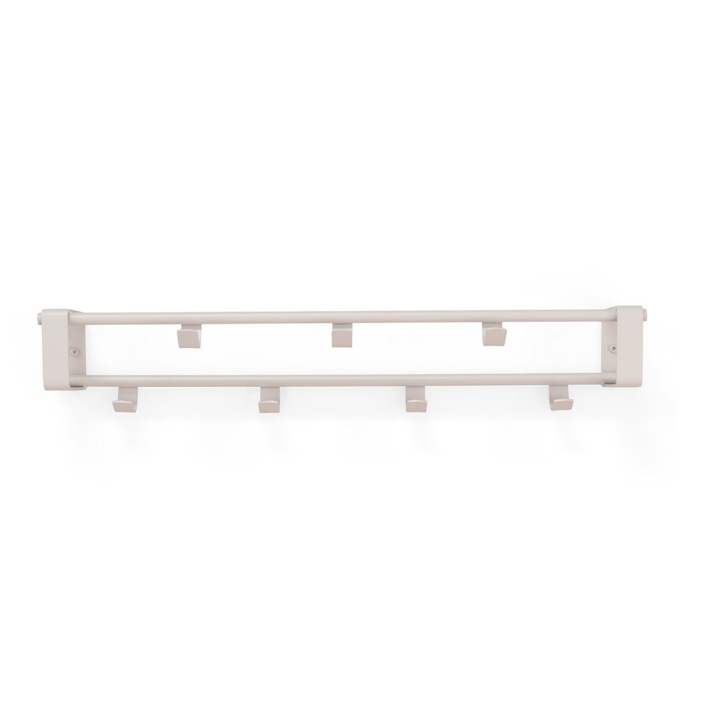 Szarobrązowy stalowy wieszak ścienny z półką 60 cm Rex – Spinder Design
