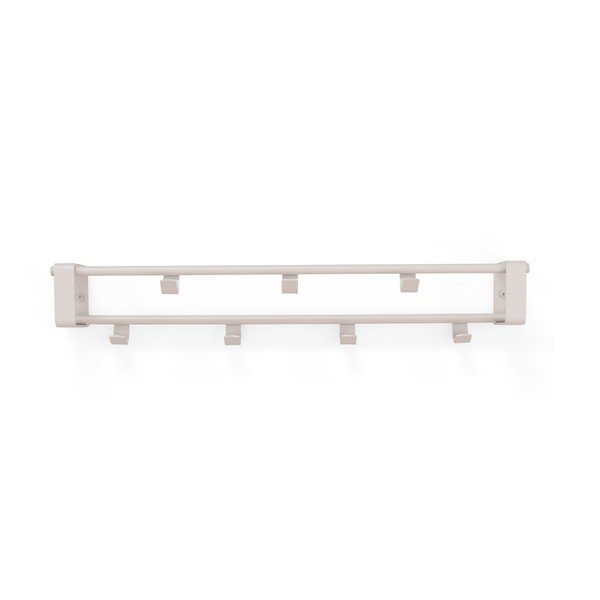 Szarobrązowy stalowy wieszak ścienny z półką 60 cm Rex – Spinder Design