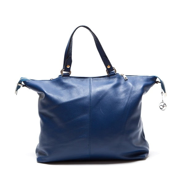 Skórzana torebka Fiora, niebieska
