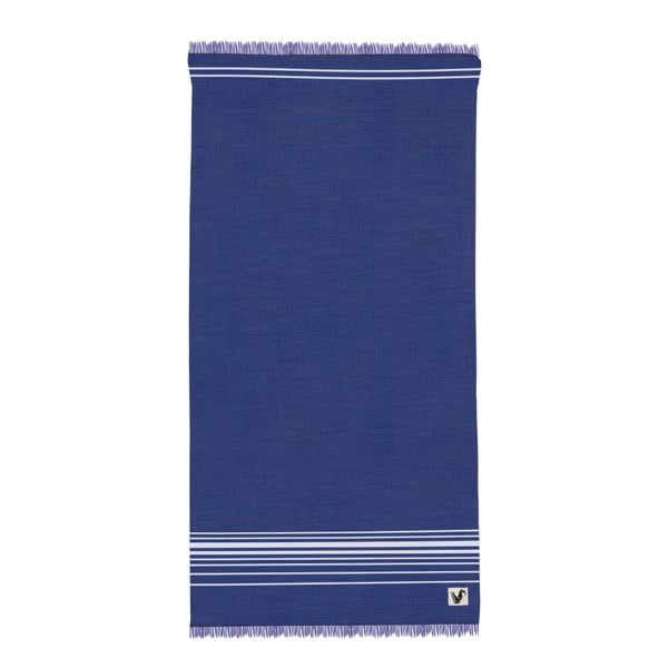 Niebieski ręcznik plażowy Origama Flat Seat, 100x200 cm