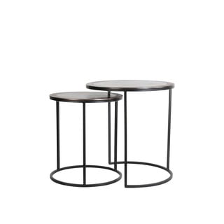 Metalowe okrągłe stoliki zestaw 2 szt. ø 50 cm Talca – Light & Living