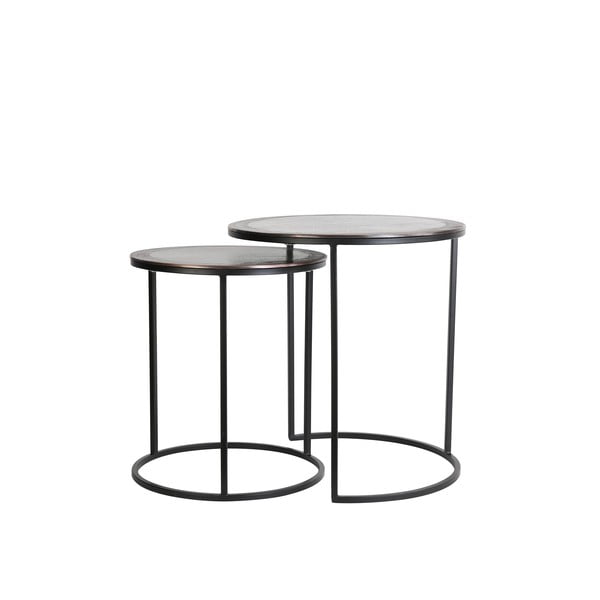 Metalowe okrągłe stoliki zestaw 2 szt. ø 50 cm Talca – Light & Living