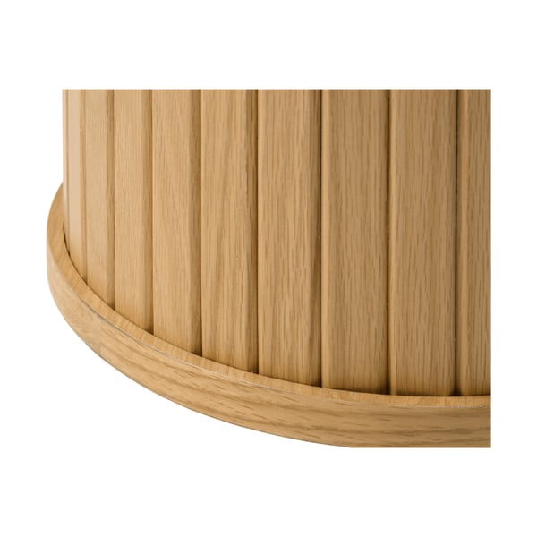 Okrągły stolik w dekorze dębu ø 50 cm Nola – Unique Furniture-image-2