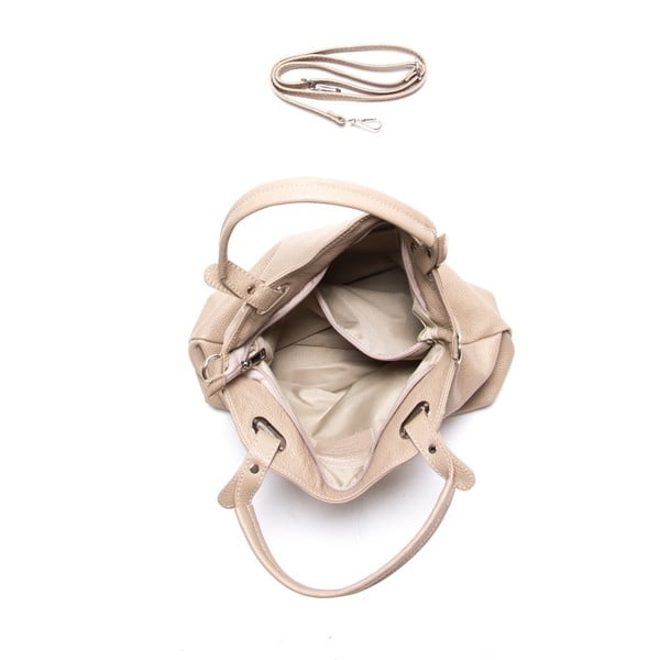 Szarobrązowa torebka skórzana Louisa Vannini Nena-image-3