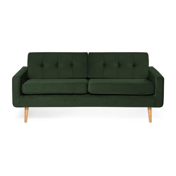 Ciemnozielona sofa Vivonita Ina Trend, 184 cm