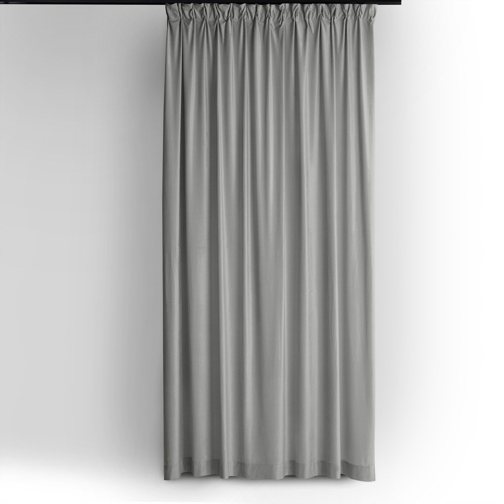 Szara aksamitna zasłona częściowo zaciemniająca (dimout) 530x250 cm Velto – Filumi (zdjęcie 9)