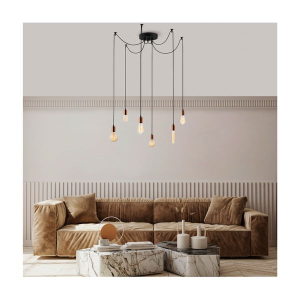 Lampa wisząca w kolorze miedzi Kabluni – Opviq lights-image-3
