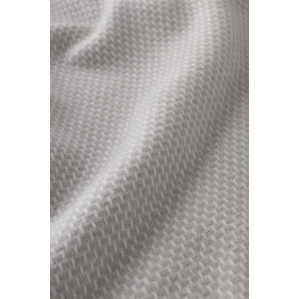 Jasnoszary pled z domieszką bawełny Euromant Zen, 140x180 cm-image-2