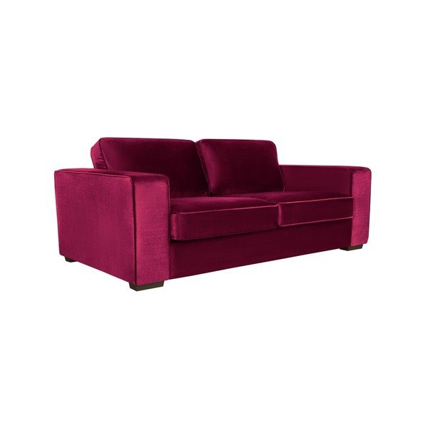 Bordowa sofa 3-osobowa Cosmopolitan Design Denver