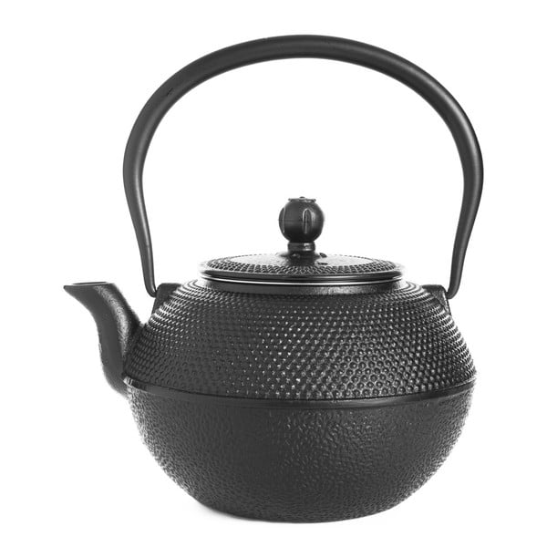Czarny czajnik żeliwny Bambum Taşev Linden, 1,2 l