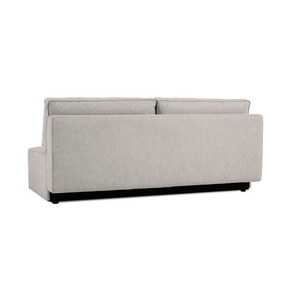 Beżowa rozkładana sofa ze schowkiem 202 cm Dora – Scandic-image-3